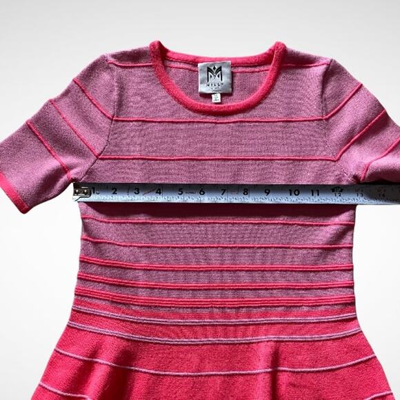 Milly Minis Striped Knit A-Line Sweater Dress Kids Sz 12 - Picture 7 of 10